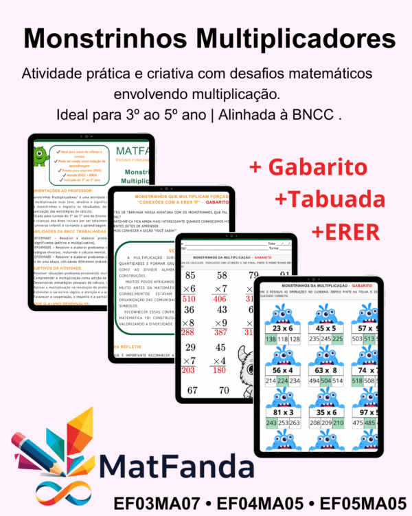 Monstrinhos Multiplicadores – 3º/5º ano