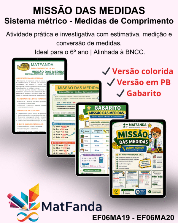 Missão das medidas -  Medidas de Comprimento - 6º ano